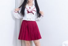 物恋传媒 No.2799 小怜-高跟鞋、薄白丝小腿袜、裸足、jk制服-秀人美女