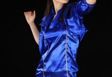 [王朝贵足]0021 室内套图 宣萱窈窕气质空姐制服灰丝黑色高跟系列B-秀人美女