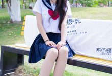 甜予摄影 No.214 小橙子-平底鞋、白棉袜-秀人美女