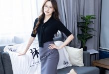 BoBoSocks袜啵啵 No.772 香菜-平底鞋、薄肉丝、薄黑丝、ol制服-秀人美女
