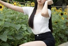 足愉心 No.166 悠米（搭配：黑色小皮鞋、白色棉袜）-秀人美女