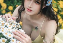鹿八岁baby – NO.143 黄色连衣裙-秀人美女