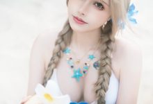 鹿八岁baby – NO.148 蓝色泳衣-秀人美女